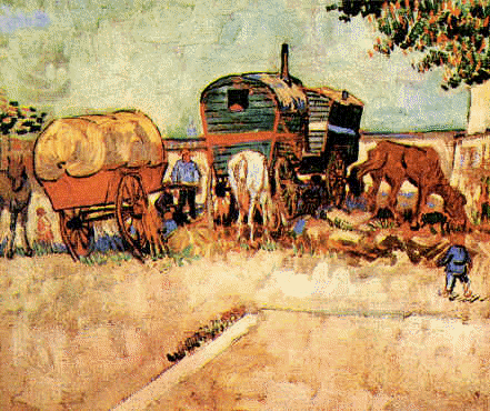 Encampment of Gypsies with Caravan